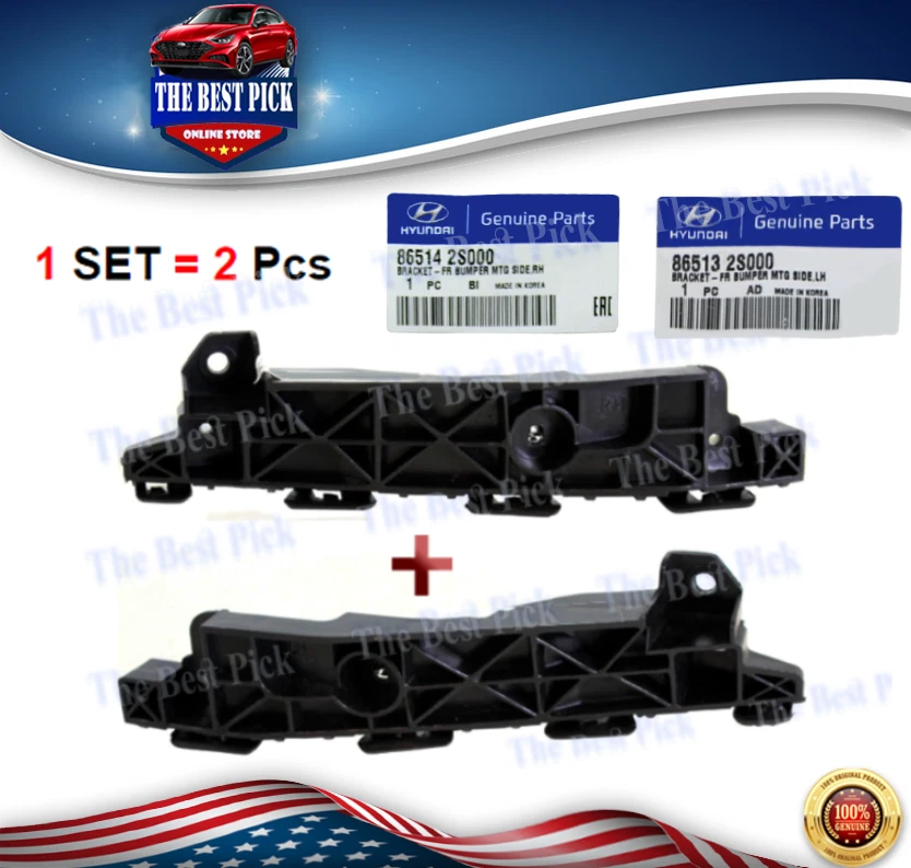 ⭐GENUINE⭐ Front Bumper Bracket LEFT & RIGHT for 11-15 Hyundai Tucson 865142S000 - Image 1 of 1