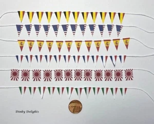 Dolls House Miniature World Bunting DD584-DDD589 zusätzliche Artikel P&P KOSTENLOS - Bild 1 von 8