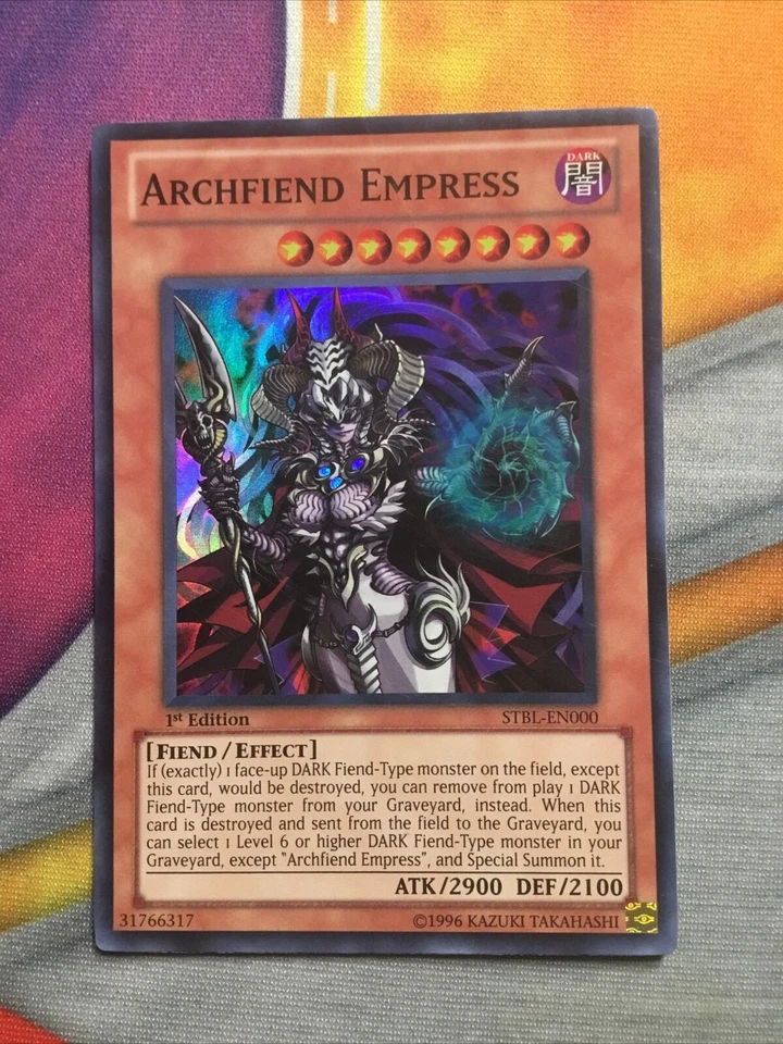 ( ARCHFIEND EMPRESS ) - Super - STBL-EN000 - 1st NM - Yu-Gi-Oh Starstrike Blast - Image 1 of 1
