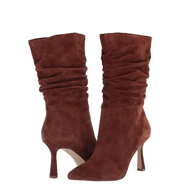 Bota Steve Madden Feminina Jessamy Moda Biqueira Apontada Desleixada Camurça Marrom 9.5 - Imagem 1 de 3