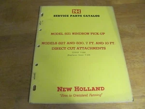 New Holland Service Parts Catalog 821 827 830 7' & 10' Direct Cut Attachments - Picture 1 of 6