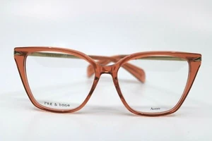 RAG & BONE RNB3005 C3E Orange Gold Eyeglasses New Authentic 53 - Picture 1 of 8