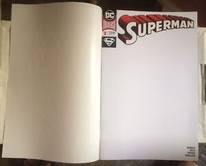 Superman #1 (2018) Blank Variant NM