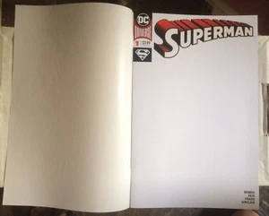 Superman #1 (2018) Blank Variant NM - Picture 1 of 3