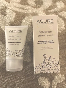 Acure Nachtcreme Creme de Nuit 1,7 flüssige Unzen 50 ml Neu im Karton Normale bis trockene Haut - Bild 1 von 5