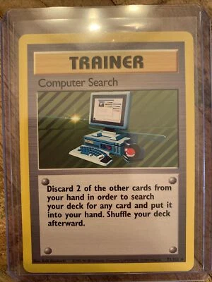 Computer Search 71/102 - Base Set - Rare Trainer - 1999 WOTC Pokemon TCG Vintage - Image 1 of 2