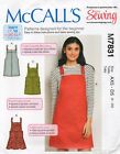 McCalls Sewing Pattern 7831 EASY Pinafore Dress, Dungaree Style Size 4 - 20 New