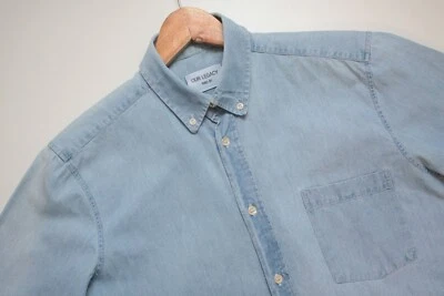 Our Legacy Indigo Blue Denim Shirt M Men's Made In Portugal - Image 1 of 4