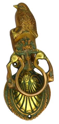 Eagle Bird Shape Antique Style Door Bell Solid Brass Handcrafted Door Knocker Cover