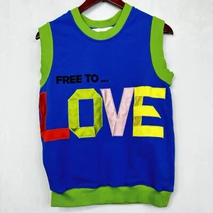 AZ Factory Sweater Vest Artsy Crafty Sleeveless Love Fashion Colorful Luxury - Picture 1 of 11