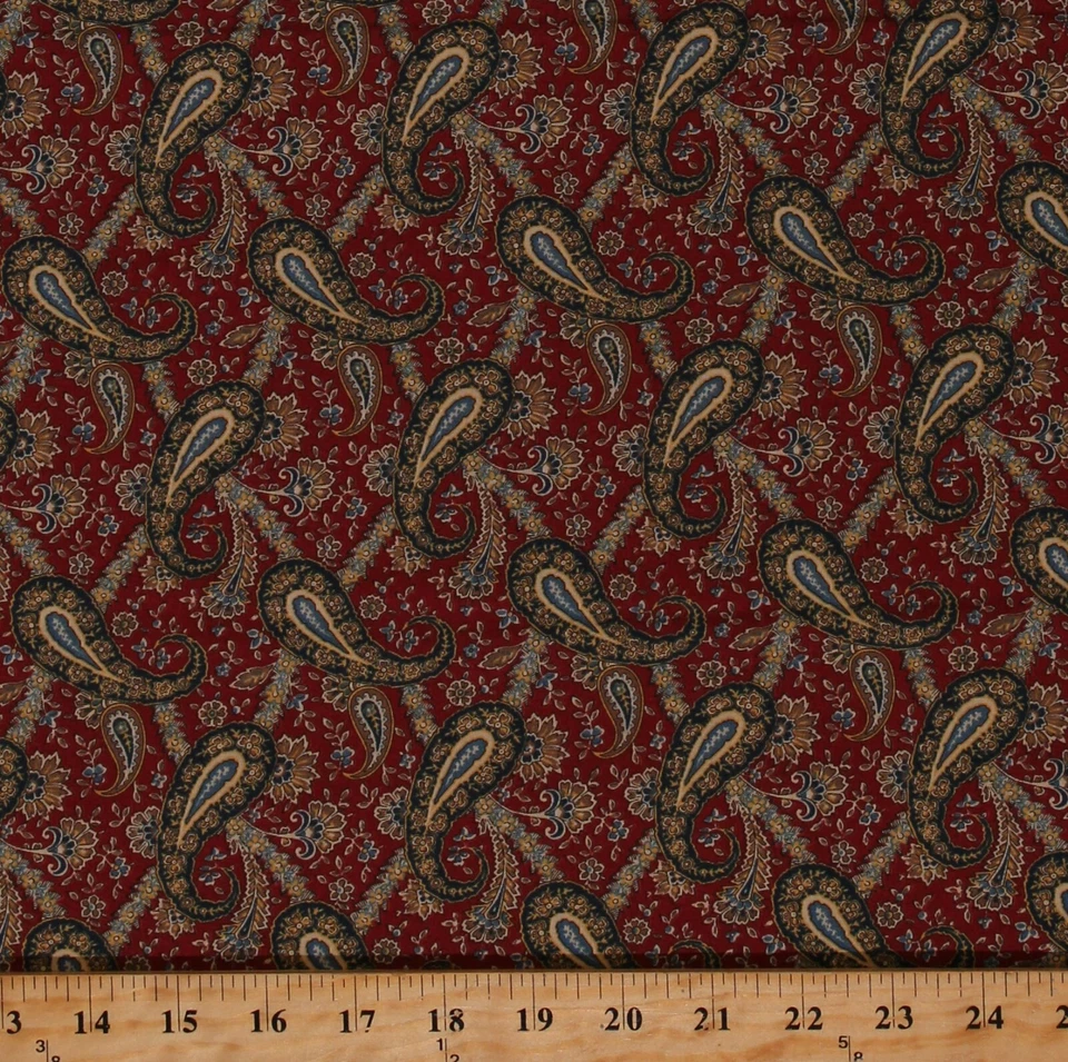 Algodón Bohemio Paisleys Estampado Tela Africana Estampado por Yarda D783.78 Foto 1 de 1