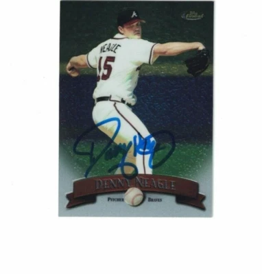 DENNY NEAGLE SIGNED IP TOPPS FINEST 1998 #95 ATLANTA BRAVES AUTO - Image 1 of 2