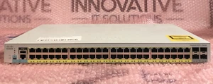 Cisco WS-C2960L-48PS-LL 48 puertos con conmutador Gigabit Ethernet - Imagen 1 de 5