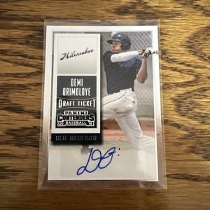 2015 Panini Contenders Red Foil Draft Ticket Autograph #20 Demi Orimoloye 