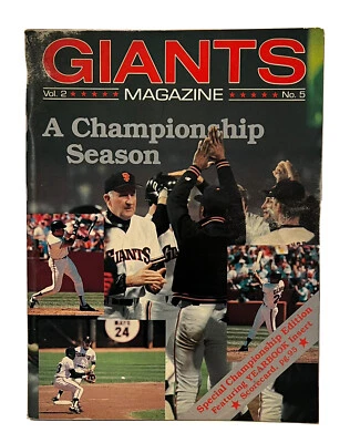 San Francisco Giants 1987 Scorebook Magazine St. Louis Cardinals Scored - Image 1 of 4