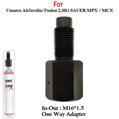 Adaptador de ahorro de CO2 88 g cápsulas de CO2 extraíble para Umarex AirJavelin, Fusion 2 EE. UU. Foto 1 de 4