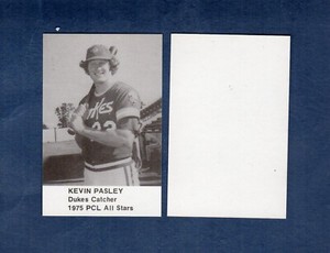 KEVIN PASLEY, Albuquerque Dukes | 1975 Broder Pacific Coast League PCL All Stars