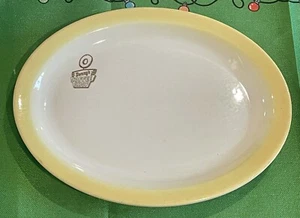 Plato de comedor amarillo vintage Denny’s Coffee Shop Wallace China EE. UU. A-3 Dennys RARO - Imagen 1 de 5