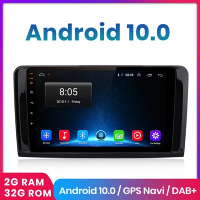 9"Android 10.0 Autoradio GPS Per Mercedes ML W164 GL GL320 ML350 X164 2005-2012 - Immagine 1 di 4
