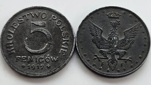 ALLEMAGNE 5 Fenigow 1917 Occupation Pologne - Picture 1 of 1