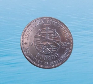 PORTUGAL 500 ESCUDOS 1983 SILVER XVII EUROPEAN ART EXPO KM 620 #3413# - Picture 1 of 2