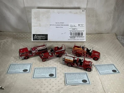 Vintage Fire Truck Model Collection Set of 4 National Motor Museum Mint - Image 1 of 4