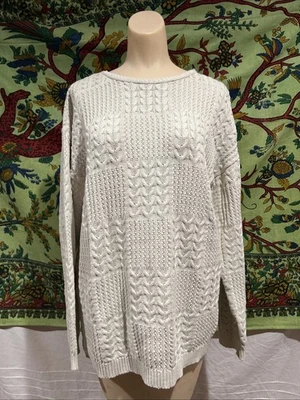Suéter Mujer Vintage Liz & Co. Blanco Talla Grande LEER DESCRIPCIÓN  Foto 1 de 4
