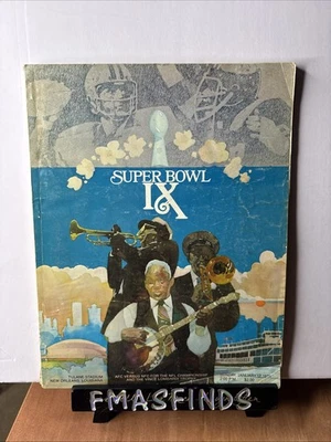 Z10 1975 Super Bowl IX Program Pittsburgh Steelers vs Minnesota Vikings 9 - Imagem 1 de 4