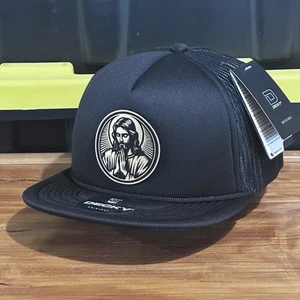 Truckermütze Jesus Christus Schaumstoff verstellbar katholisch christlich Druckknopflasche schwarz - Bild 1 von 5