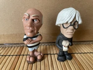 Pablo Picasso Andy Warhol Lord Crumwell's Oddfellows Little Giants Figurine Lot - Picture 1 of 3