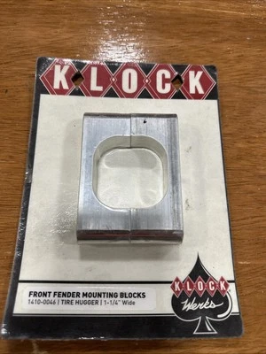 Abrazador de neumático delantero Klock Werks para guardabarros bloque de montaje número de pieza - 1410-0046 Foto 1 de 4