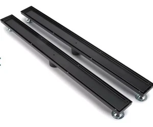 Signature Hardware 36" Cohen Linear Tile-in Shower Drains In Matte Black New - Picture 1 of 8