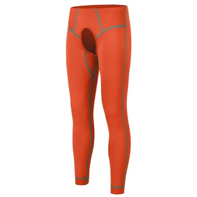 Men's Compression Pants Tights Athletic Sport Open Front Leggings Base Layer ... - Image 1 of 4