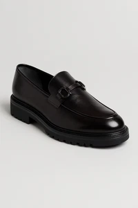Men’s Black Horsebit Loafers Slip On / Wedding Business Party Dressy Footwear - Picture 1 of 5