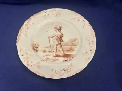 alter Porzellan Teller D 21,5 cm Sephia Art Amor Hermes CFM GDM France Limoges - Bild 1 von 4