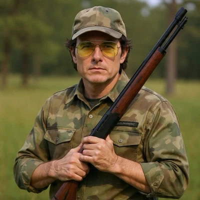 GAFAS DE TIRO AVIADOR RAY-BAN DE COLECCIÓN LENTES AMARILLAS DORADAS MARCOS ENVOLVENTES DE OREJA DE MODA Foto 1 de 4