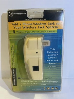Southwestern Bell S60900 Wireless Phone / Modem Jack Extension - Sealed New - Image 1 of 2