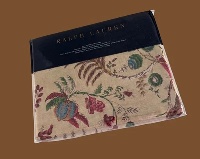 Новый нераспакованный Ralph Lauren Queen полный пододеяльник Maren 100% хлопок цветочный коричневый бордовый - Изображение 1 из 4