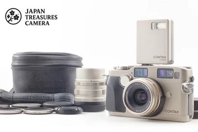 2 Lens [MINT+++] CONTAX G2 Rangefinder Film Camera 28mm 90mm TLA140 Flash JAPAN - Image 1 of 4
