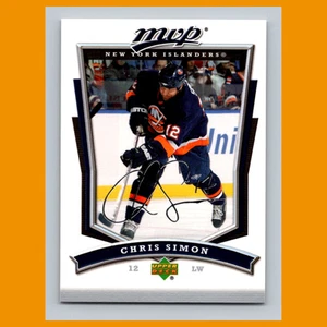 Tarjeta de hockey Chris Simon #146 2007-08 Upper Deck MVP New York Islanders NHL - Imagen 1 de 3