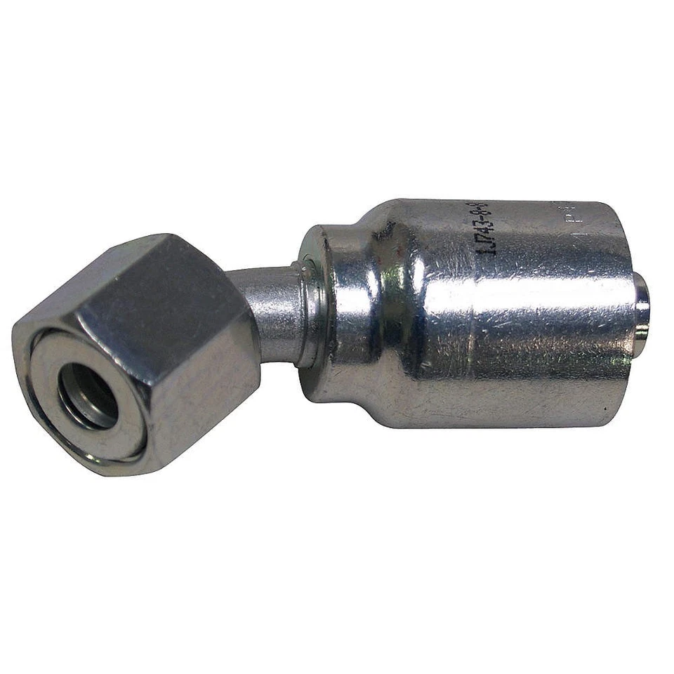 PARKER 1J743-12-12 Crimp Fitting,45 deg.,3/4" I.D.,F,ORS 21A844 - Image 1 of 1