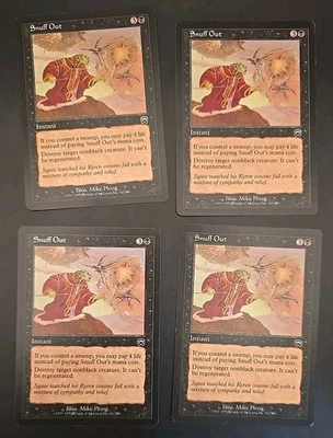 Snuff Out Mercadian Masques MTG Regular Lightly Played (4 Cards) - Image 1 of 4