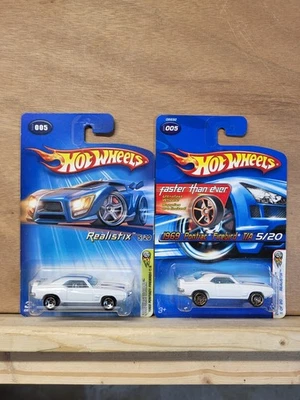 2 Lot Hot Wheels 1969 Pontiac Firebird T/A First Edition FTE All Small Wheel ASW - Image 1 of 2
