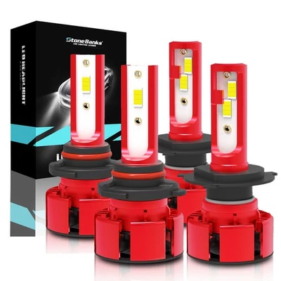 Para Toyota Prius 2001-2009 4x 6000K Faro LED Alto/Lo + Kit Bombillas Antiniebla Foto 1 de 4