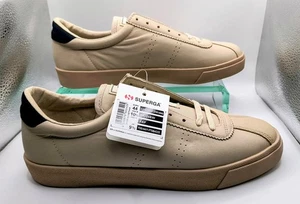 Superga Herren 2843 Club S Prime weiches Leder waschbar Turnschuhe Größe UK 9,5 - Bild 1 von 24