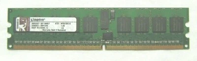 Ram 512MB 240 Pin KTD-WS670/512 DDR2, 400MHz, PC-3200, CL3, Reg-ECC, 1.8V - Image 1 of 4
