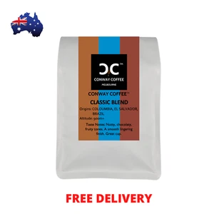 Coffee Beans x 1 Kilogram - Fresh Roasted Classic Blend - Picture 1 of 3