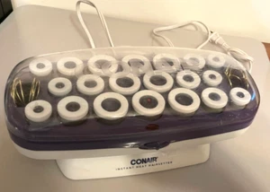 CONAIR Instant Heat Hairsetter 20 Sizes Velvet Hot Rollers w/Clips CHV21 Tested - Picture 1 of 3