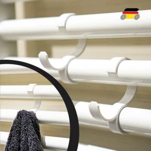 2x toallero, gancho de toalla sin taladrar para radiador de baño / calentador de toallas - Imagen 1 de 6
