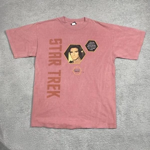 T-shirt rossa vintage Star Trek Next Generation L made in USA top 10 episodi - Foto 1 di 9